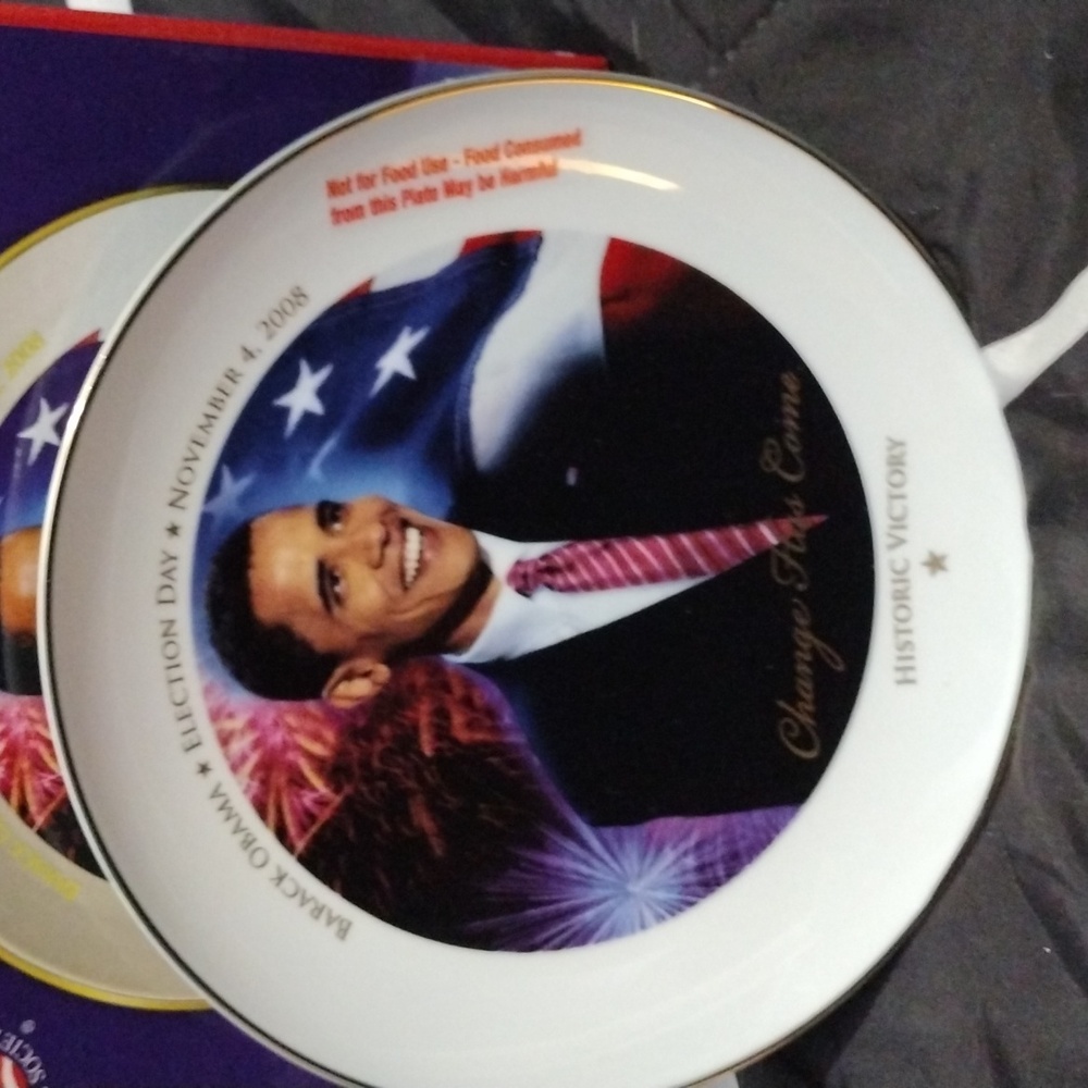 Barack Obama Collectable Plate